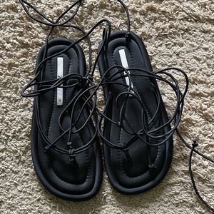 Zara lace up sandals
